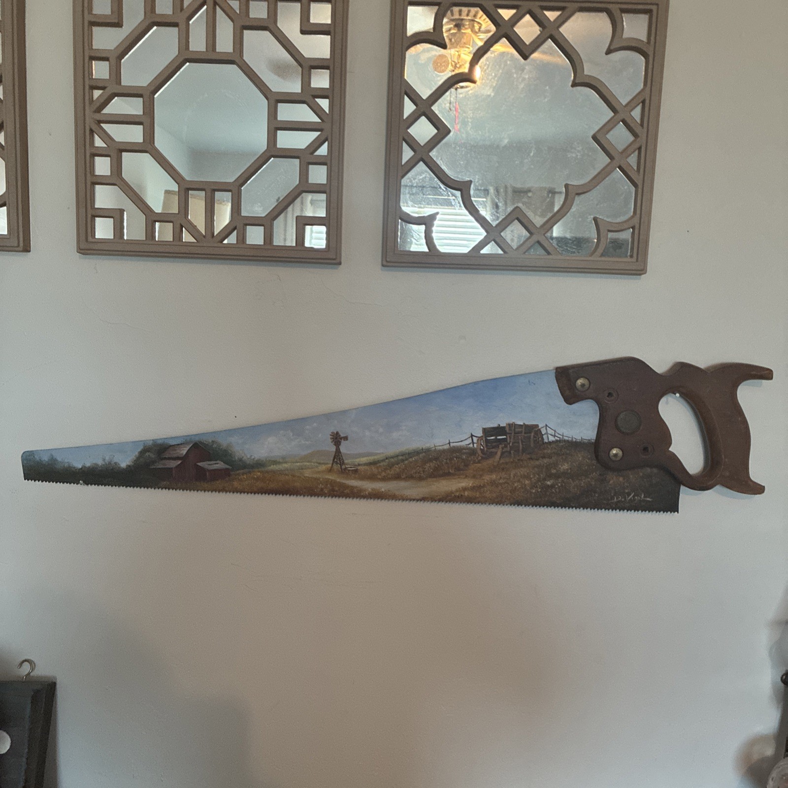 Saw Blade Oil Painting