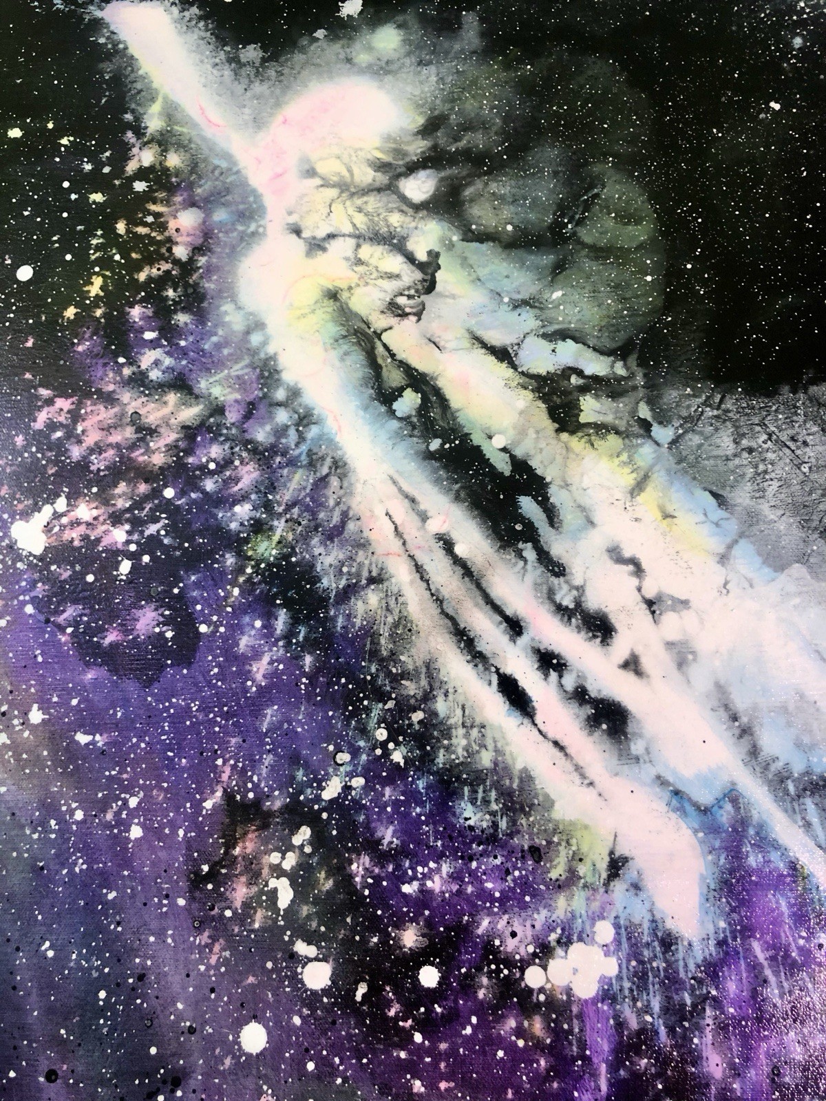 Abstract Outer Space Stars Painting Fantasy Astrology Art