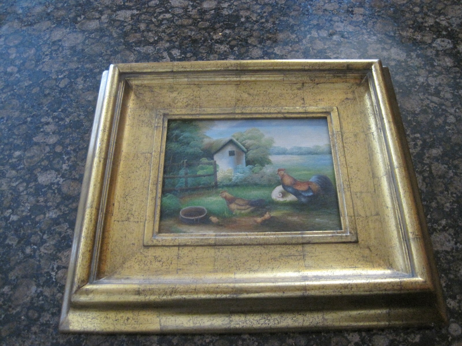 Vintage Painting OIL ON CANVAS 17×19″