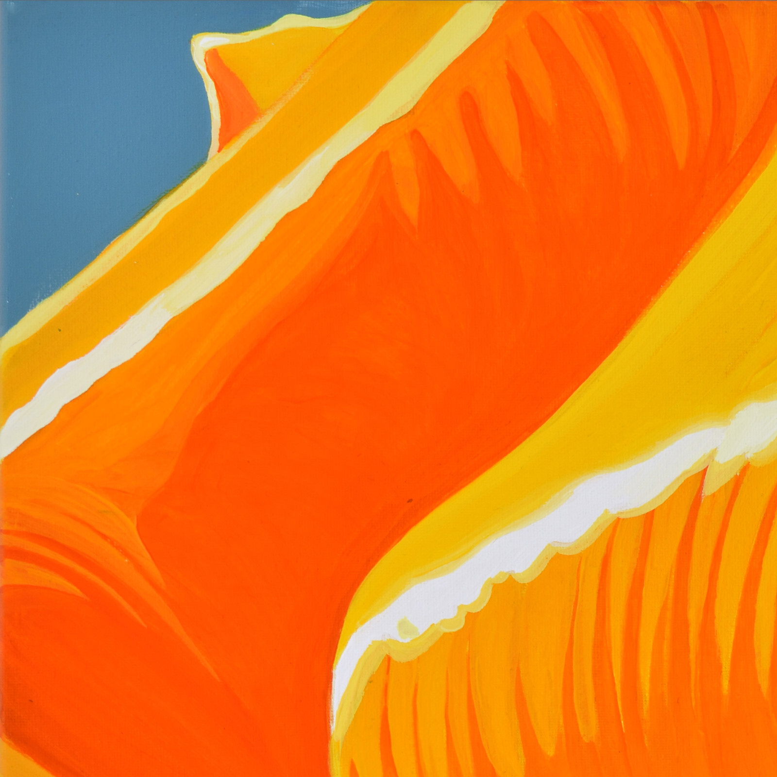 Alex Nizovsky — CALIFORNIAN POPPY #8 — Modern / Pop Art Floral Painting 18″x24″