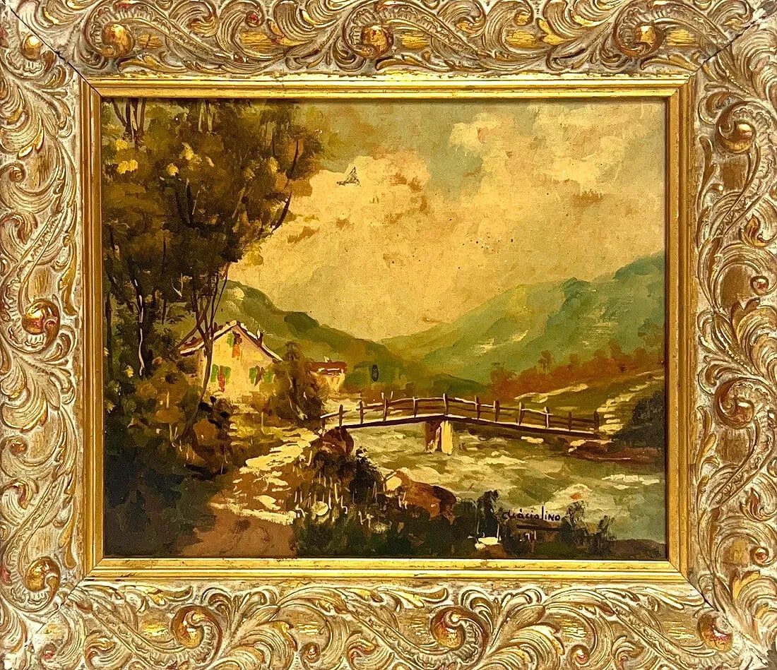 Acacio Lino, Oil on Hard Board, Brazilian Painter (1878 – 1956)