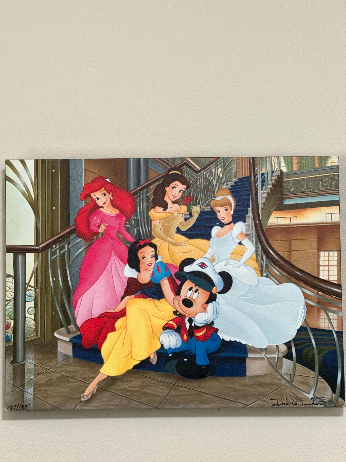 Don «Ducky» Williams » Aboard the Disney Wonder» Ltd. On Canvas Hand signed