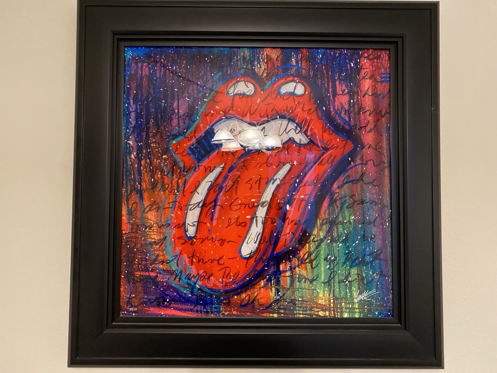 Tim Yanke Original Painting –Honky Tonk Women–Rolling Stones Tribute–Framed,2008