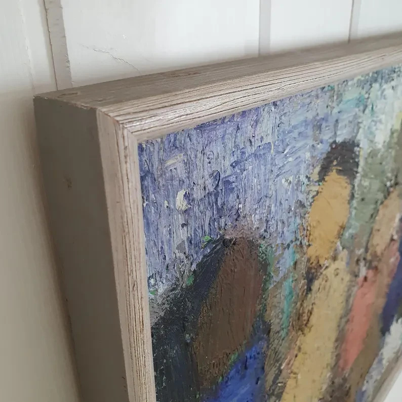Gösta Falck Vintage Swedish Mid Century Oil Painting Original Modernism Art