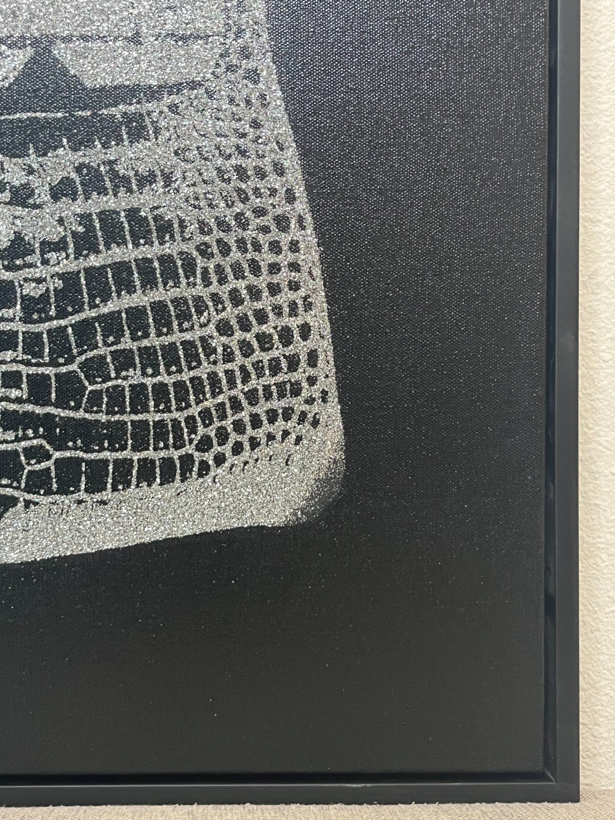 [LIQUIDATION] Shane Bowden Original Black White Handbag Art Painting 20″ Framed
