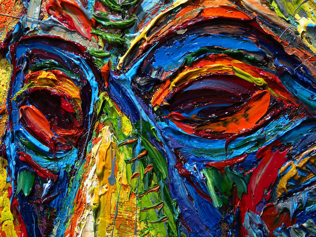 AFRICAN MASK OIL█PAINTING REALISM ART█SIGNED VINTAGE ORIGINAL BUY OUTSIDER POP A