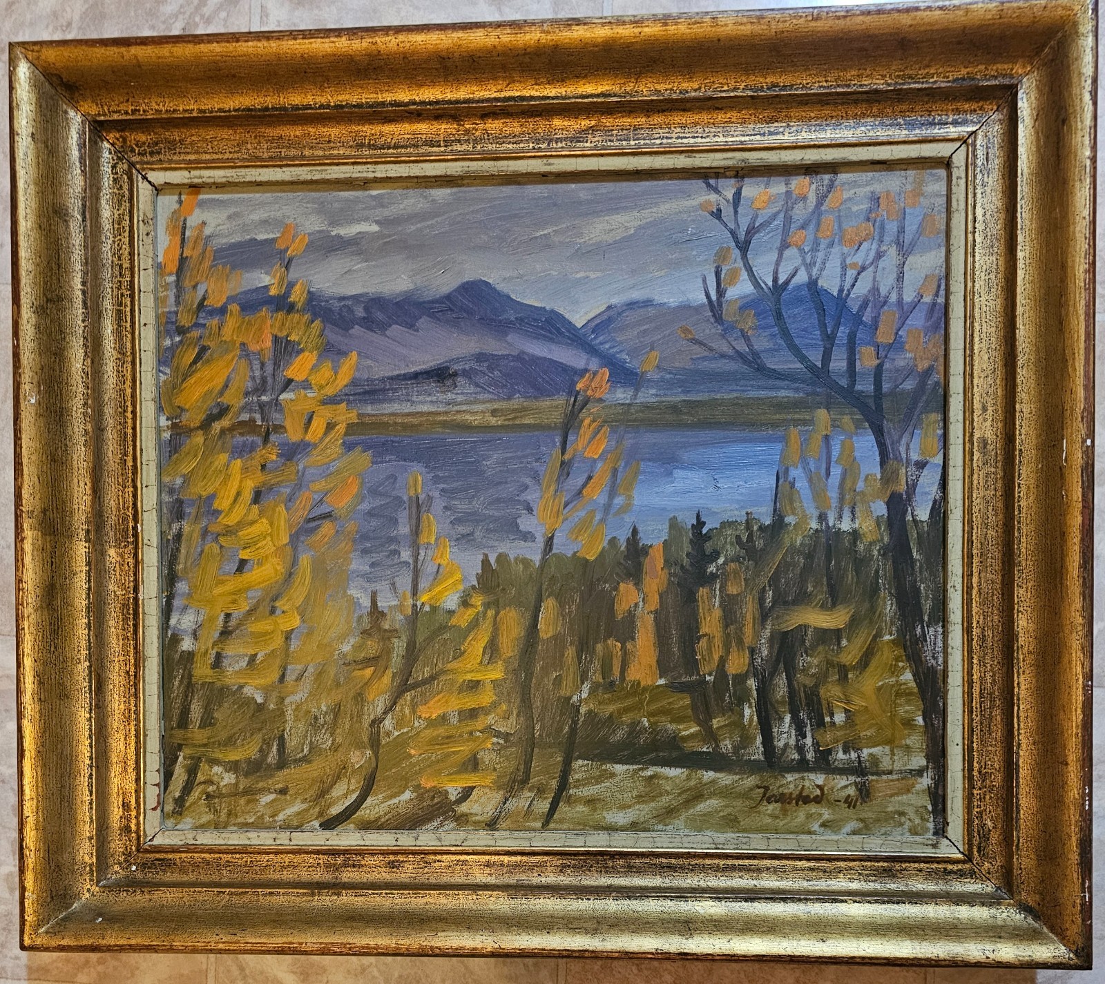 LENNART JARSTAD (1911-1980) ORIGINAL SWEDISH OIL PAINTING.