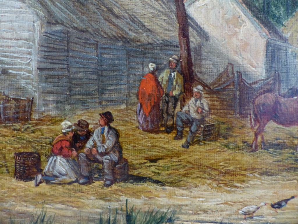 William Shayer, 1811-1892, Öl auf Leinwand, bäuerliche Ernteszene, 1849,