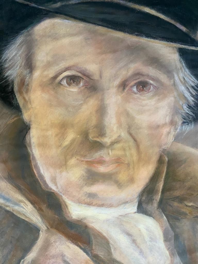 Original Pastel Painting of Gentleman Cowboy Portrait 20″ x 30″ by Bobbie Lee