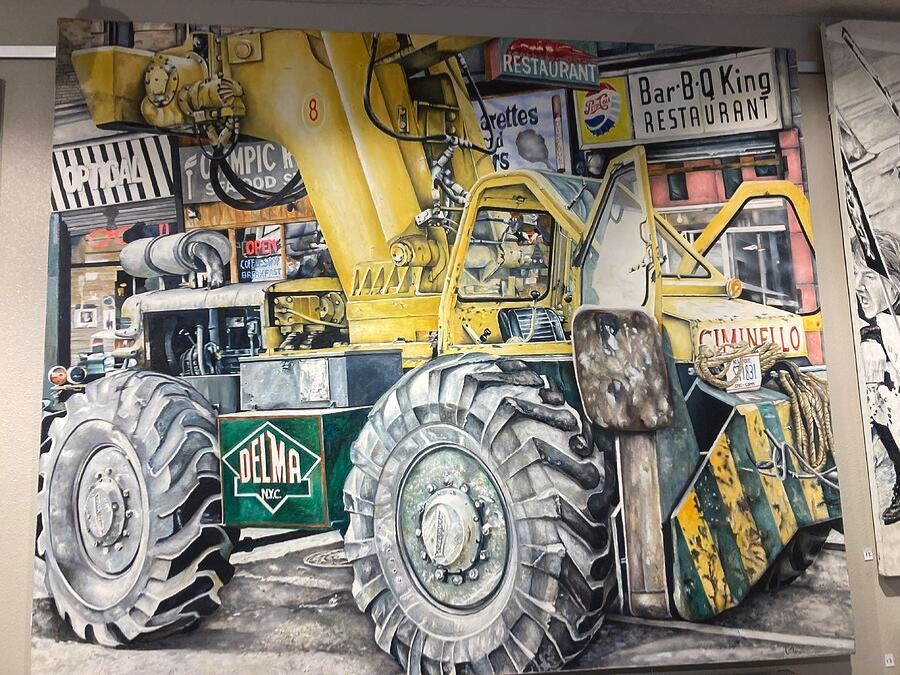 Bar BQ Restaurant Construction Truck New York City New York NY Painting