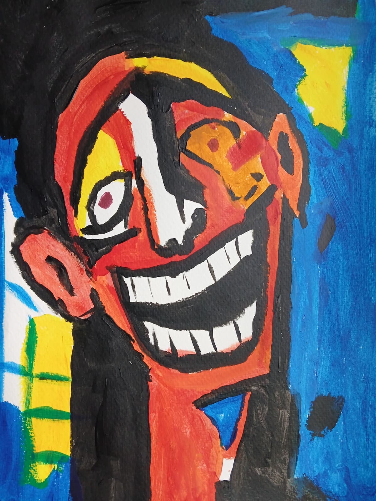 Expressionism/Abstract 11×14 My Dentist Signed Colorful Hand Made Art Painting