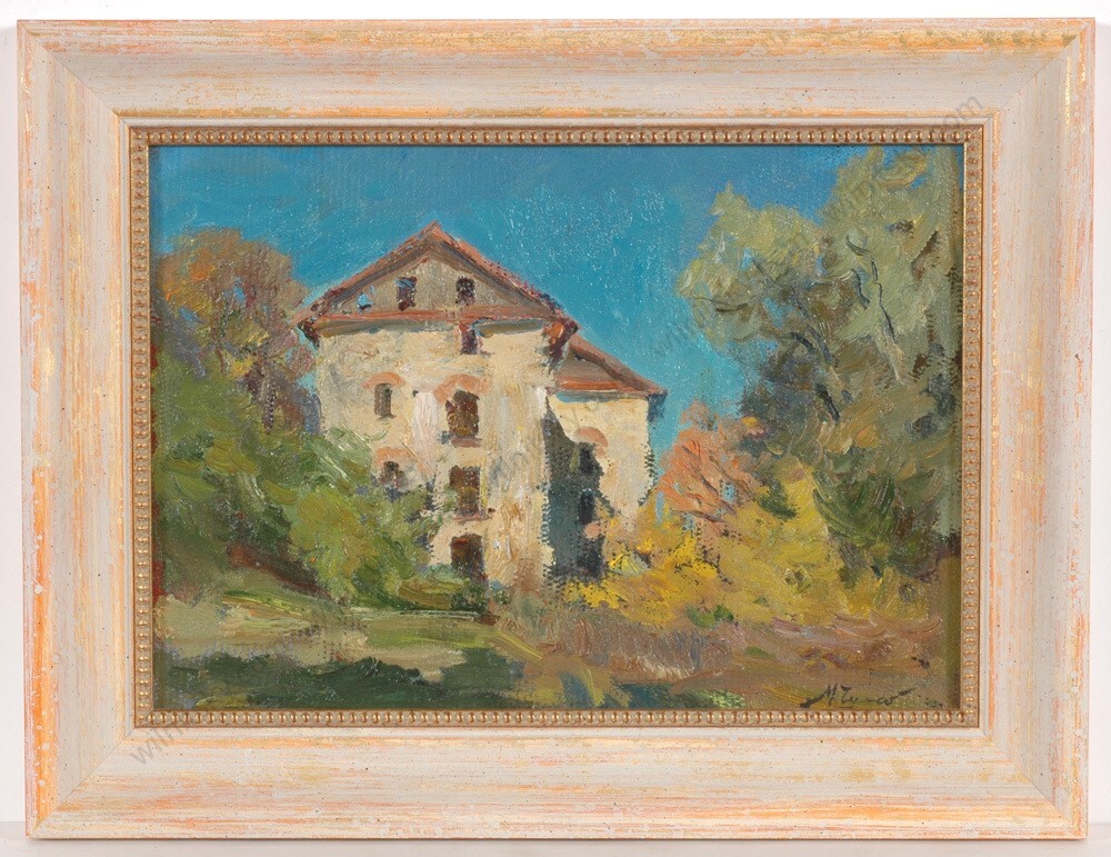 Mikola Chulko (1947-2014) «Sunny Autumn Day», oil on cardboard, 1970s (1)