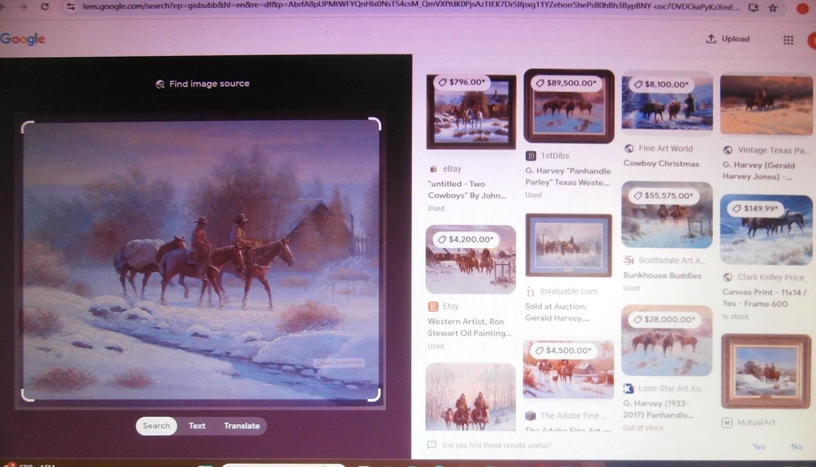 COWBOY ART Horses WESTERN SCENE Artist AMERICAN WEST Winter Snow PAINTING