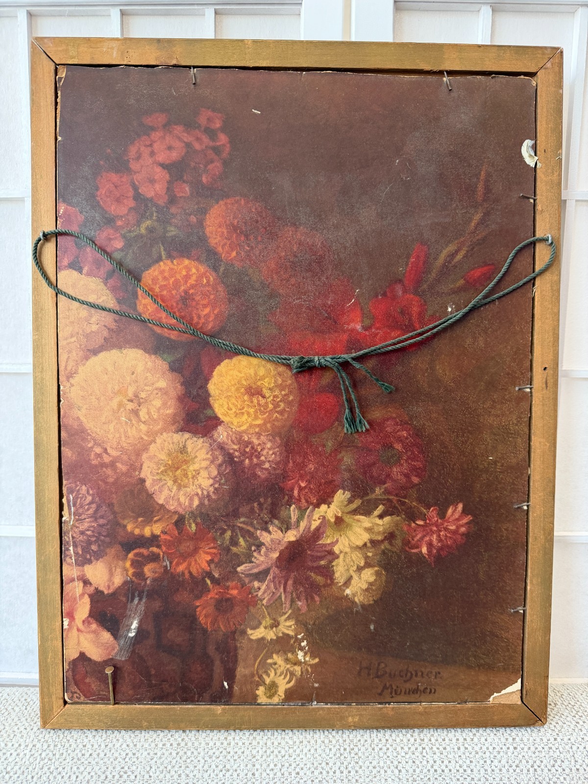 Vintage Original Oil Painting Still Life Impressionist Framed Floral Roses Art