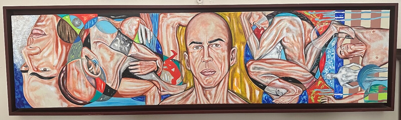 EXCLUSIVE REVERSABLE PAINTING «REBORN» (RENACER) 12″x36″ SIGNED & WOOD FRAMED