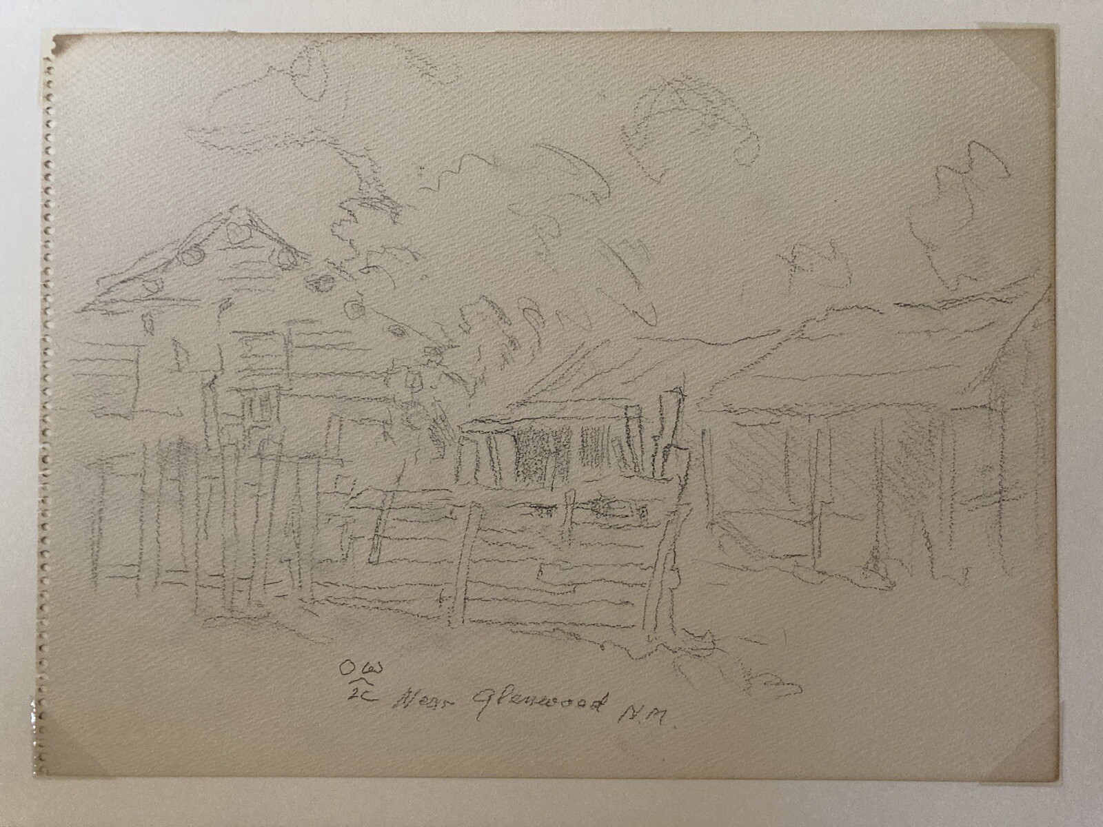 Olaf Weighorst Original Pencil Drawings – 3 individual