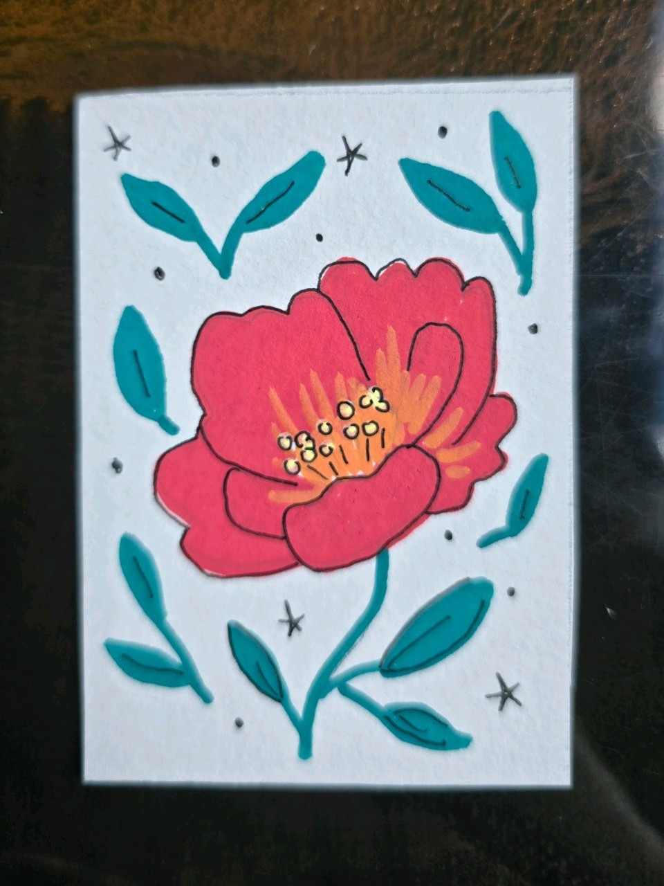 ACEO Original Art Painting 2.5×3.5 Inches