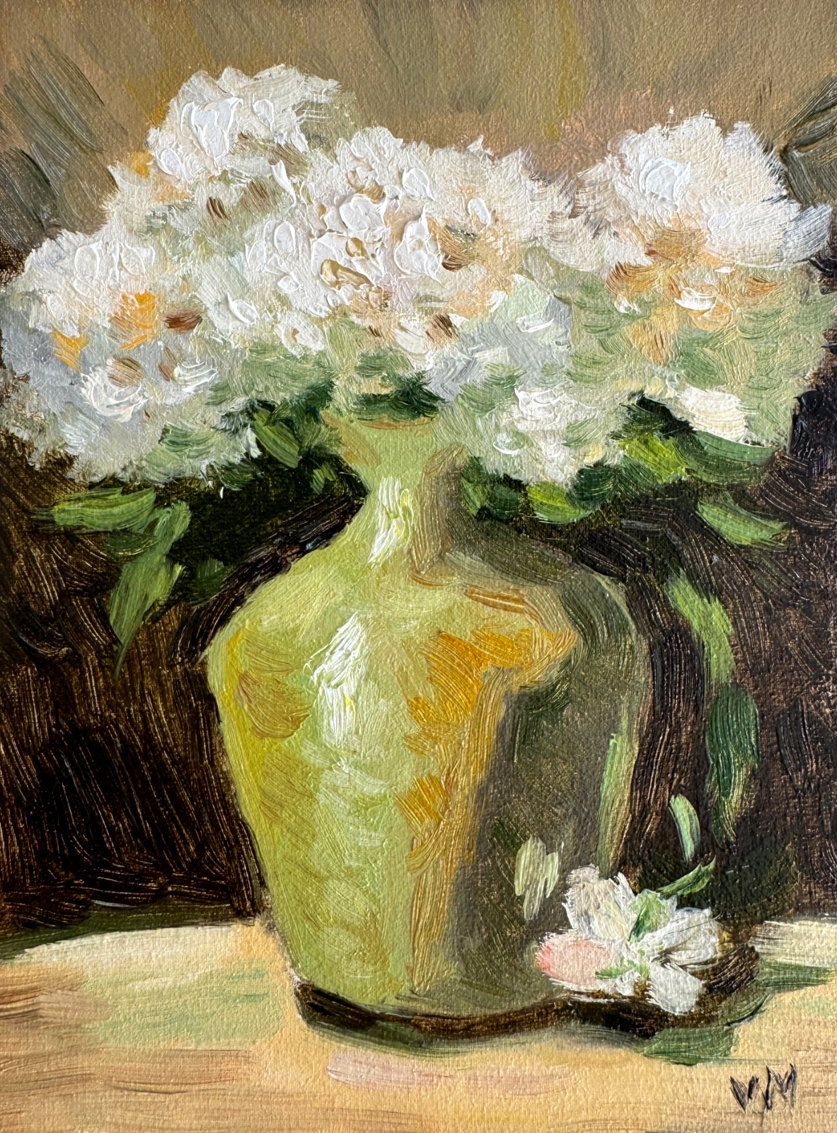 Hydrangea Painting Original Floral Oil Canvas Impasto Textured Wall Art Decor