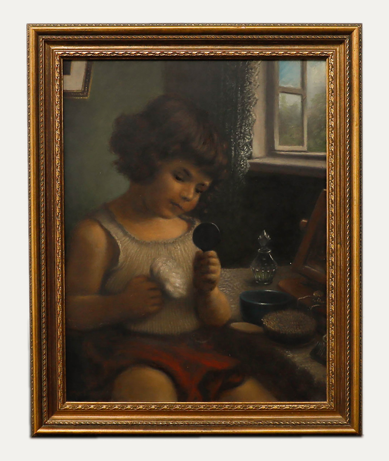 Morton – Early 20th Century Oil, At the Dressing Table