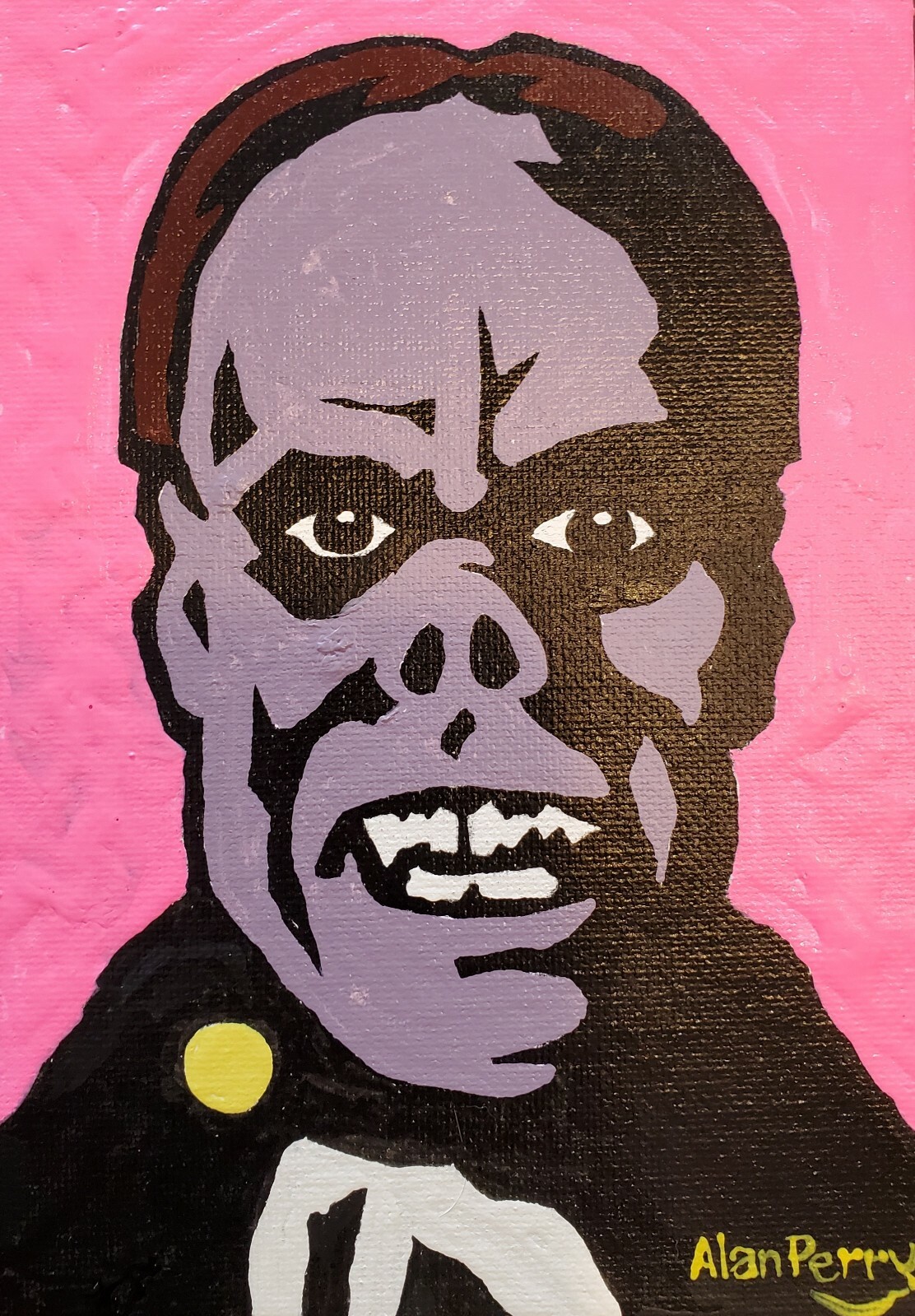 Phantom of the Opera, Original 5″ x 7″ Acrylic Painting