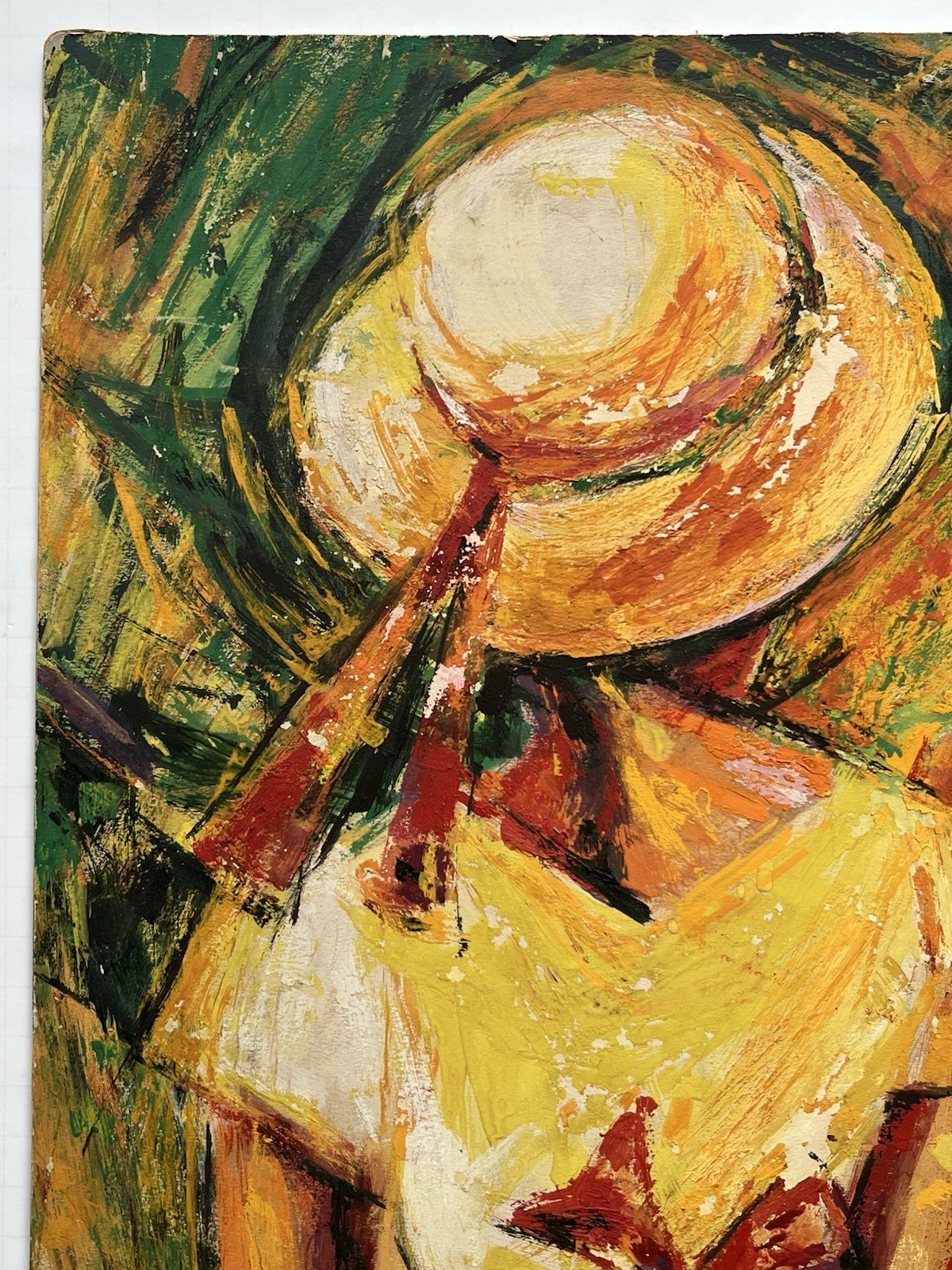 MCM 60s Modernist Expressionism Painting Jamaican Black Girls Kingston Jamaica