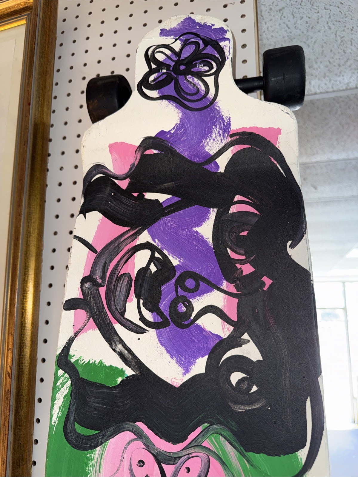 Peter Keil Abstract Skateboard Painting COA Modern Art Sculpture