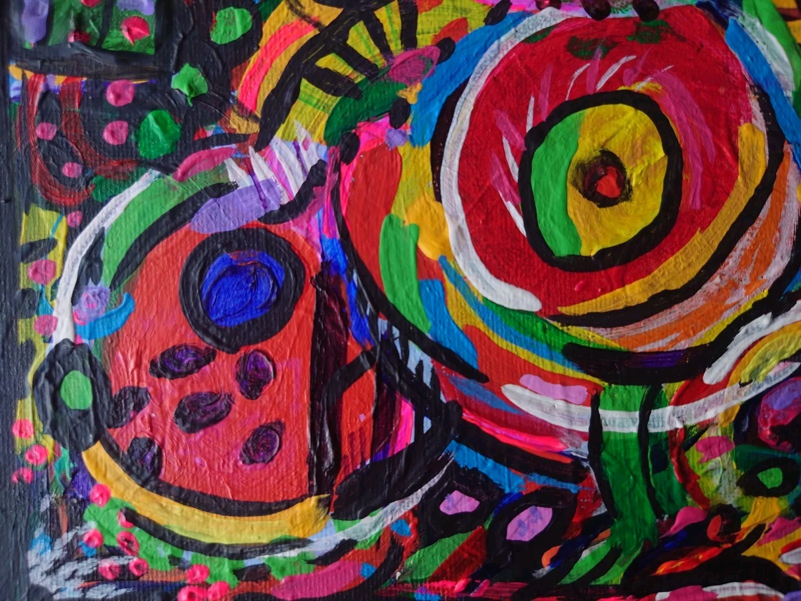 Impressions Adara Danner Original Textured Acrylic On Canvas Panel