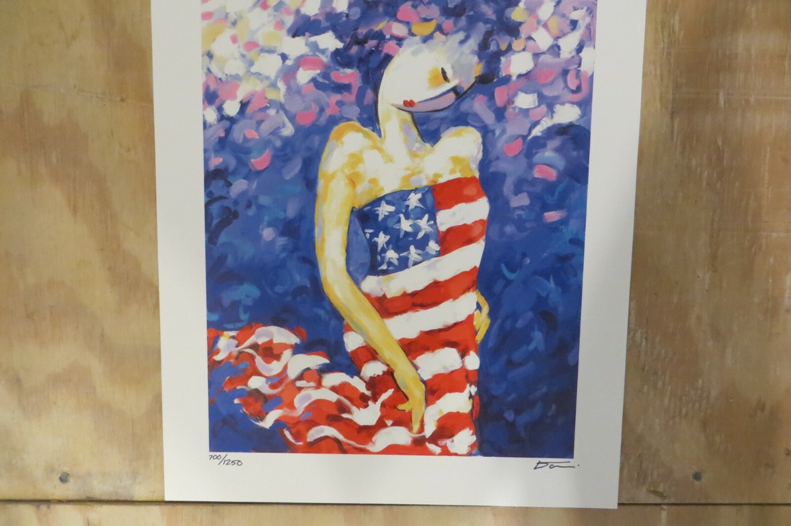 Park West Gallery Shkelgim Dani Painting Freedom Flag