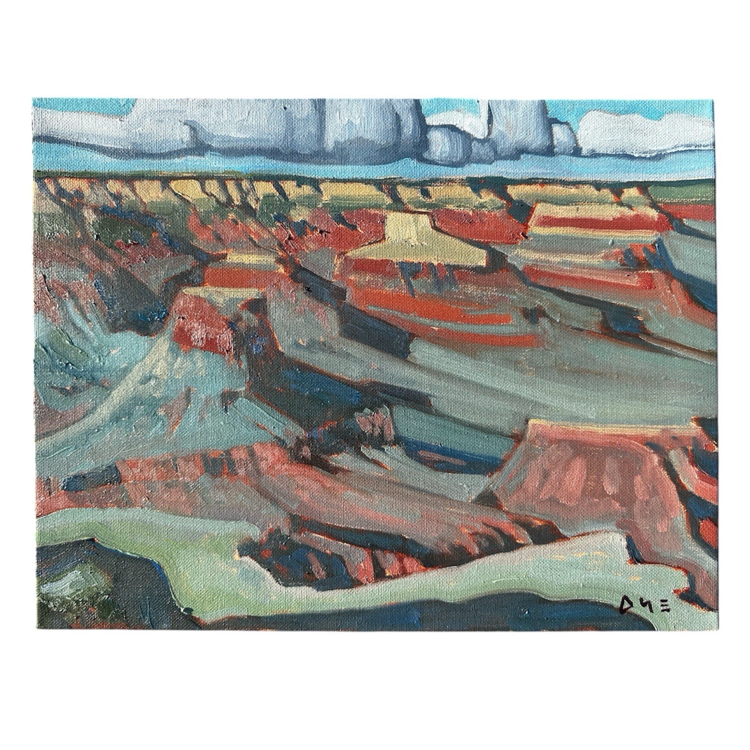 Original Painting Landscape Grand Canyon Western Arizona 11×14 Signed