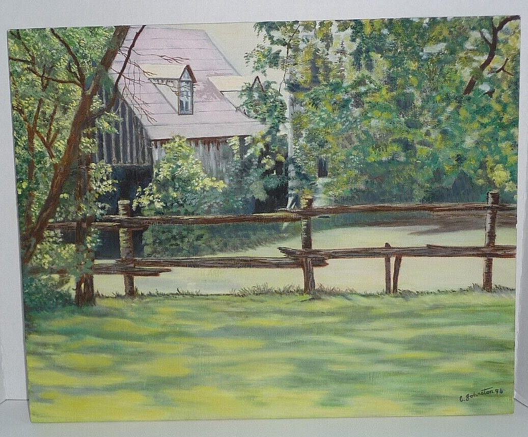 Original Oil On Canvas Board 16″x20″ Painting Titled Foliage In Bloom 96 Signed