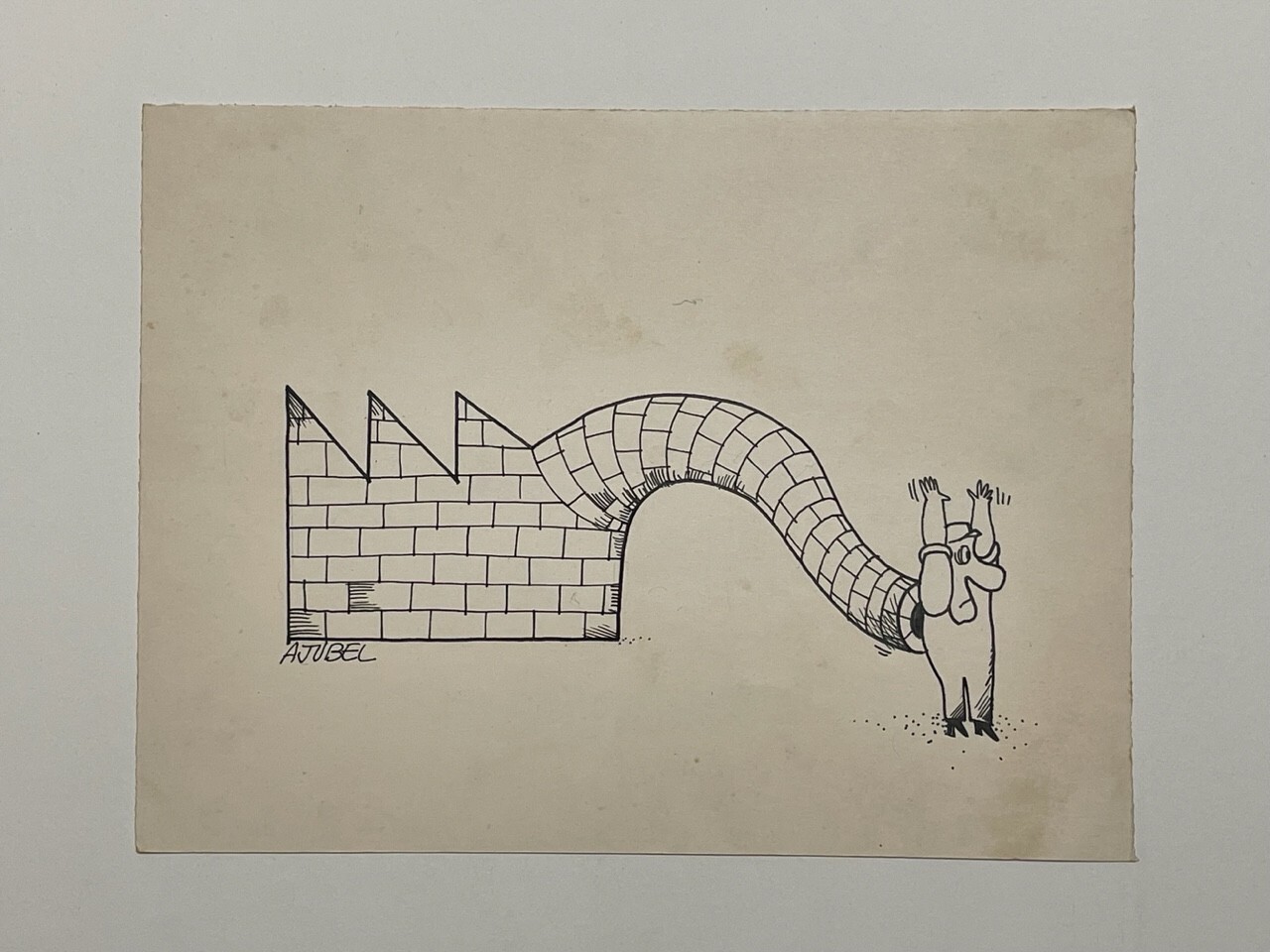 ALBERTO MORALES (AJUBEL). Cuban Artist. Illustrator and Designer Ink / Cardboard