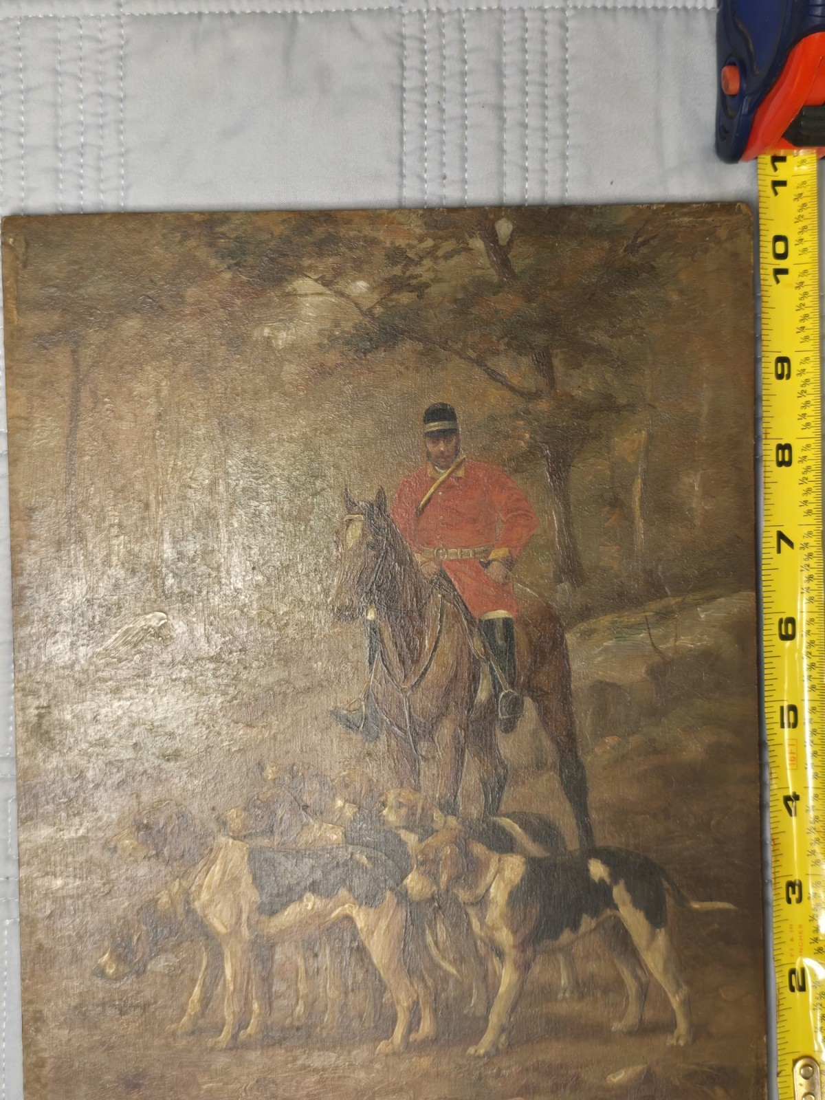 Albert WILLMS (XIX-XX) Pointer Dogs, Oil On Board, Dog Hunt, Pointers, Basset