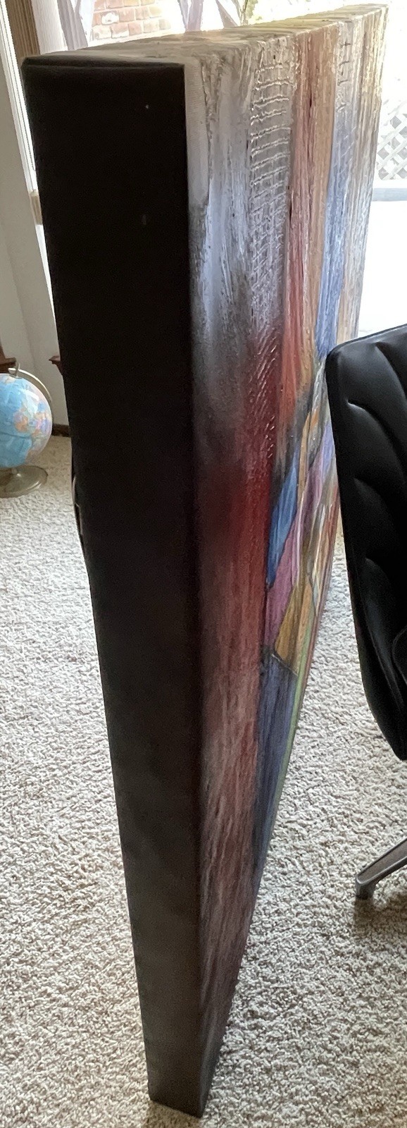 Large Modern Abstract Wall Painting 50x50x3 Inches 14 Lbs. Signed. Beautiful.