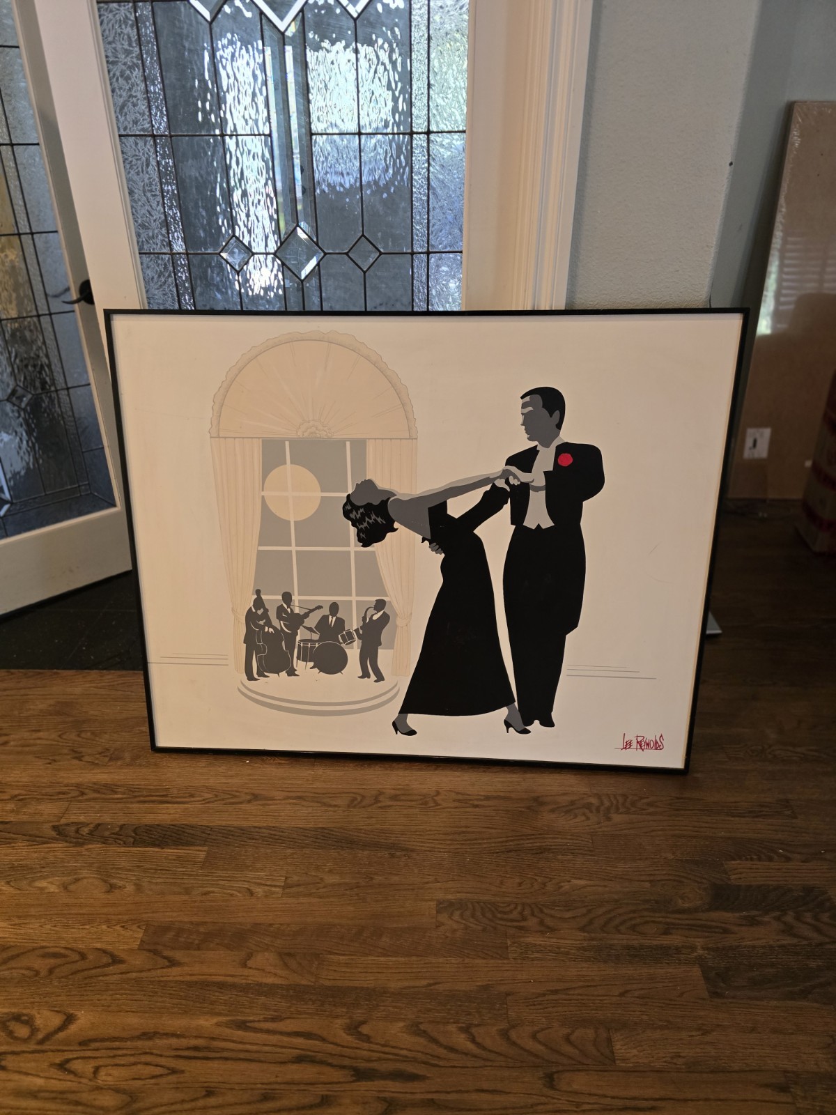 Original Lee Reynolds Ballroom Dance Canvas Painting 50.5″L *40.5″W *2″D
