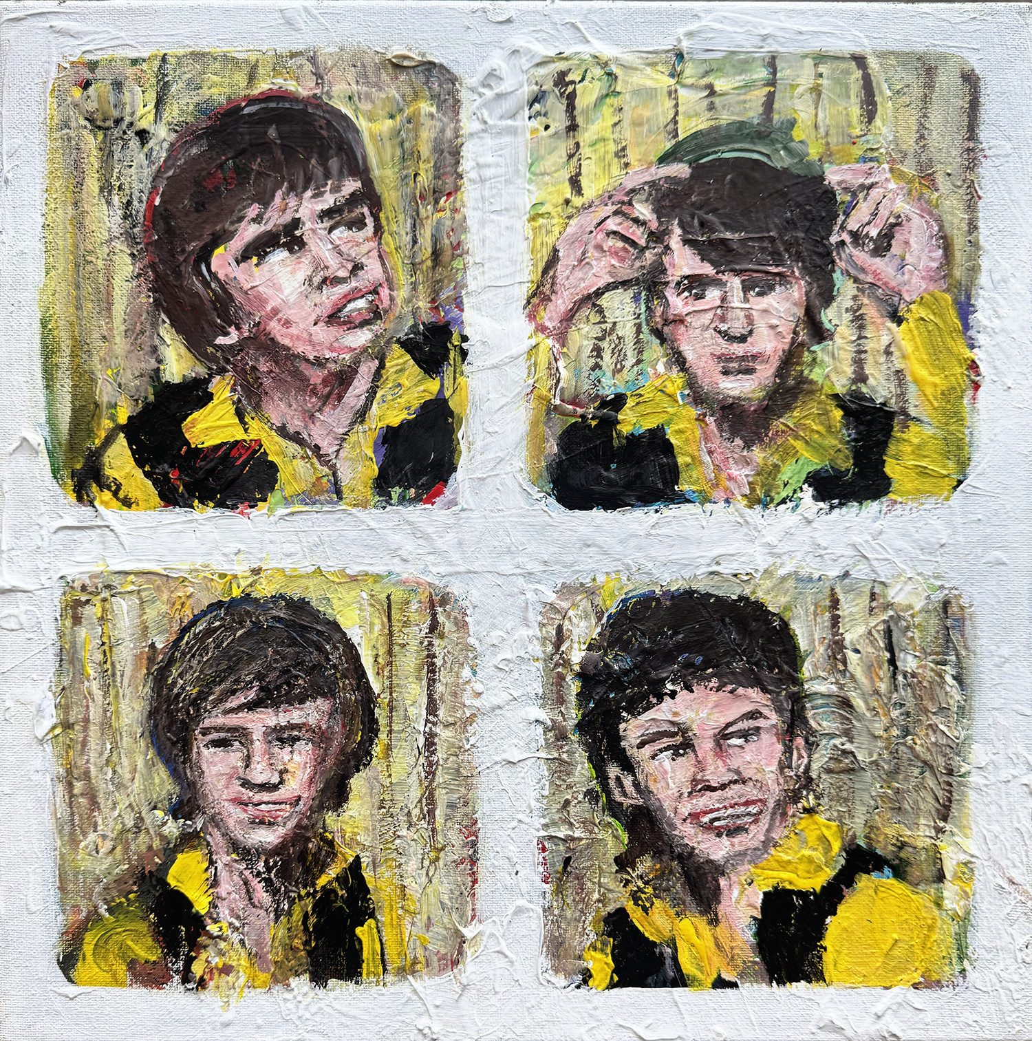 The Monkees Painting Acrylic on Canvas 12×12 Sergio Santos elsantosworld