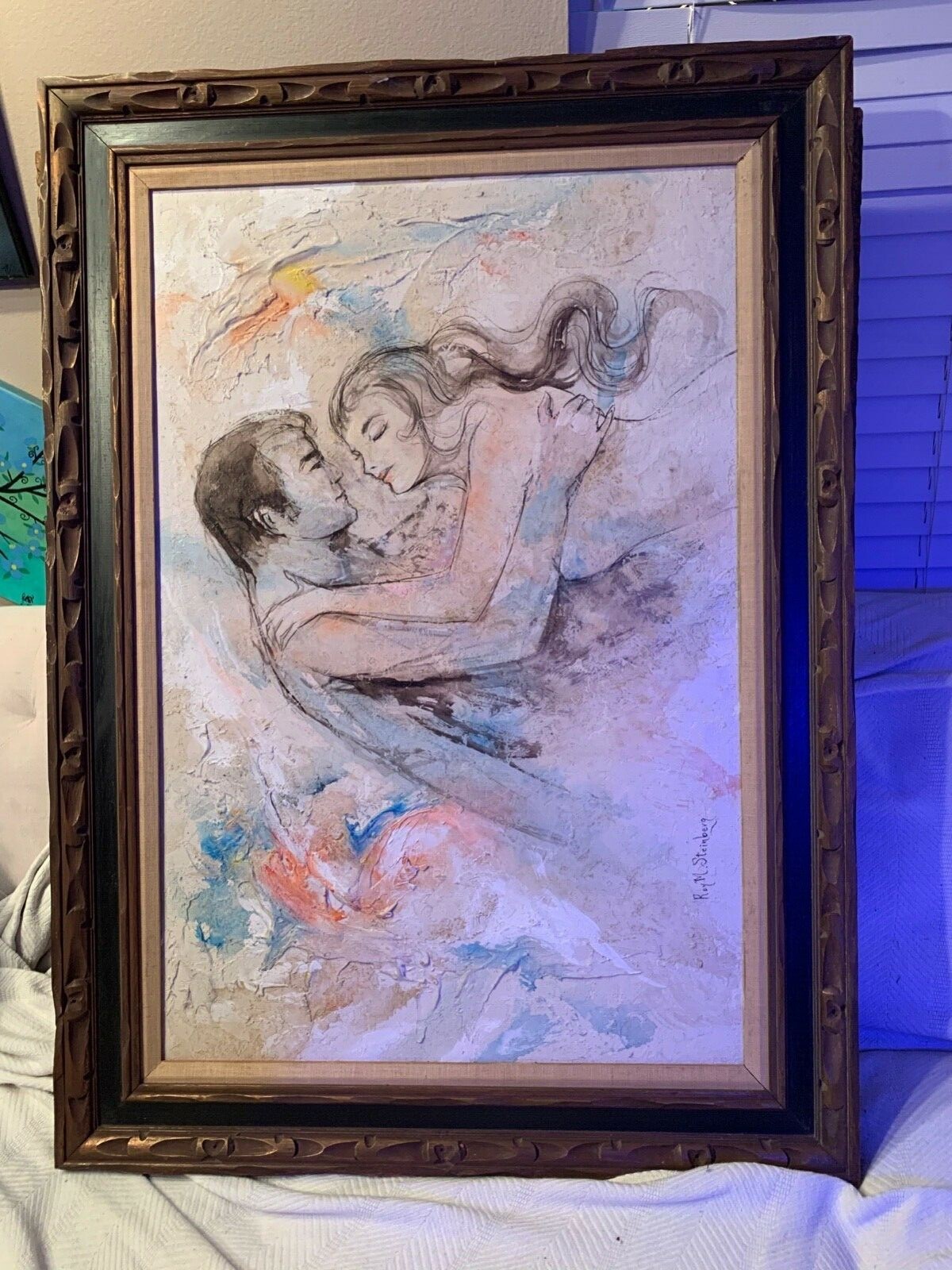 Roy M. Steinberg painting on canvas framed
