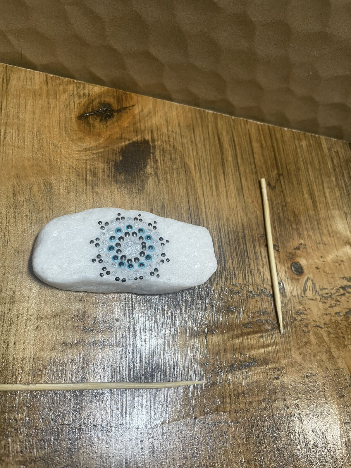hand painted river rock stone art