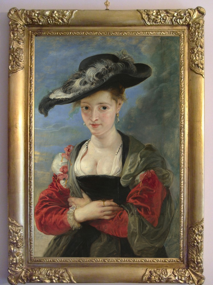 Hand-painted oil painting art woman female noblewoman on Canvas 24″X36″