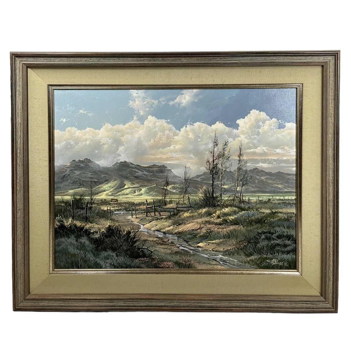 DOUG OLIVER ORIGINAL PAINTING ON CANVAS CALIFORNIA ARIZONA VINTAGE LANDSCAPE