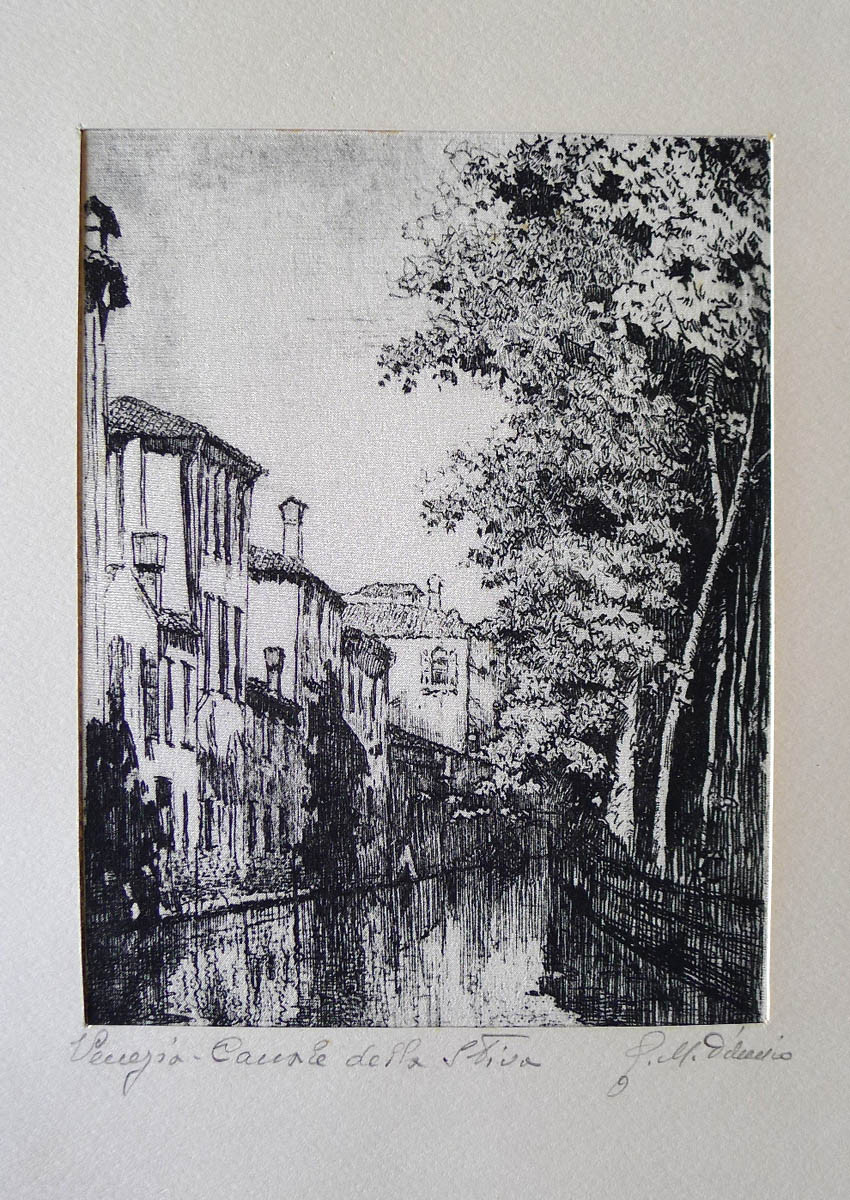 Venice drawing painting by the painter G. M. D’amico