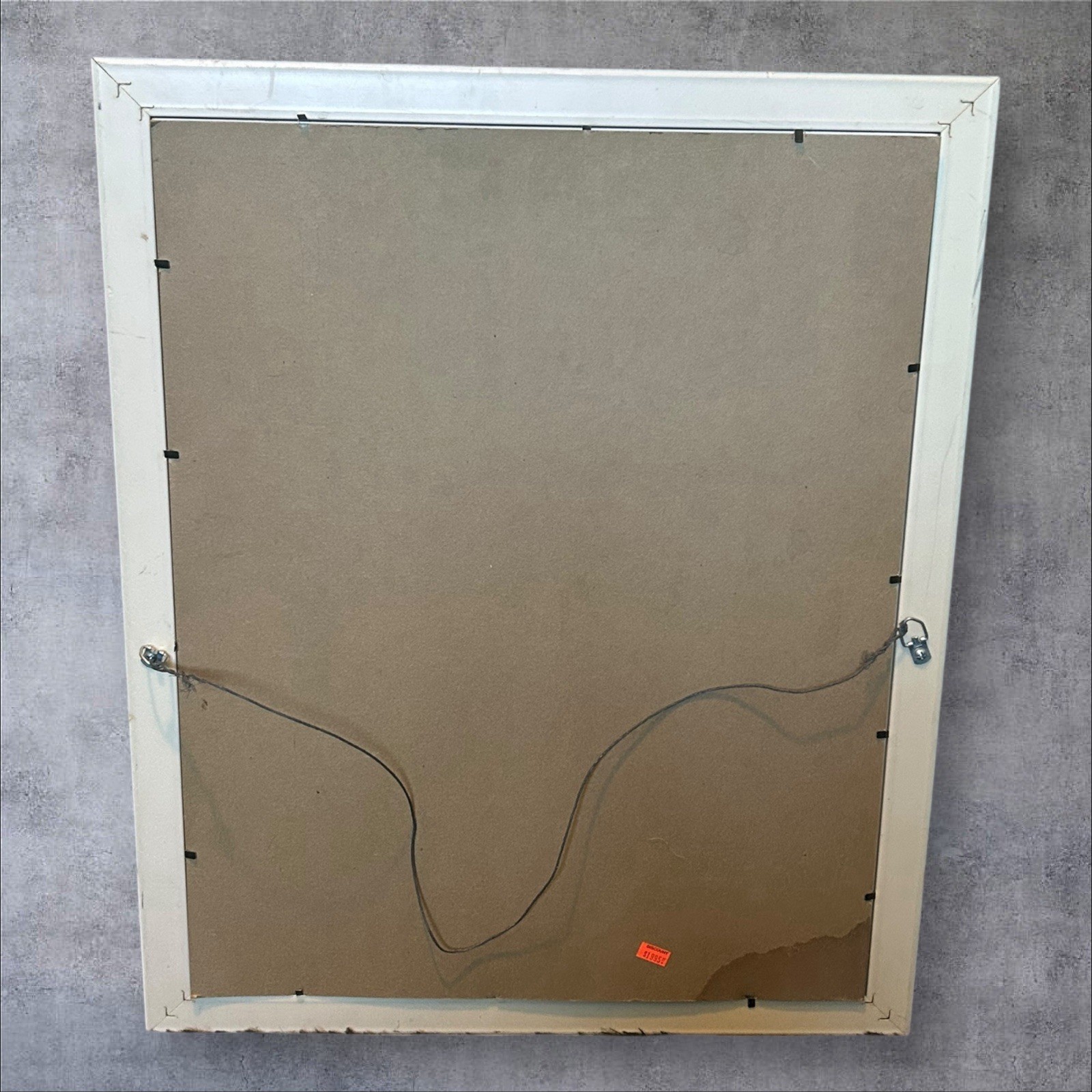 Original Signed 1996 Spray Paint Space Art – Framed SciFi Surreal Painting 18×22