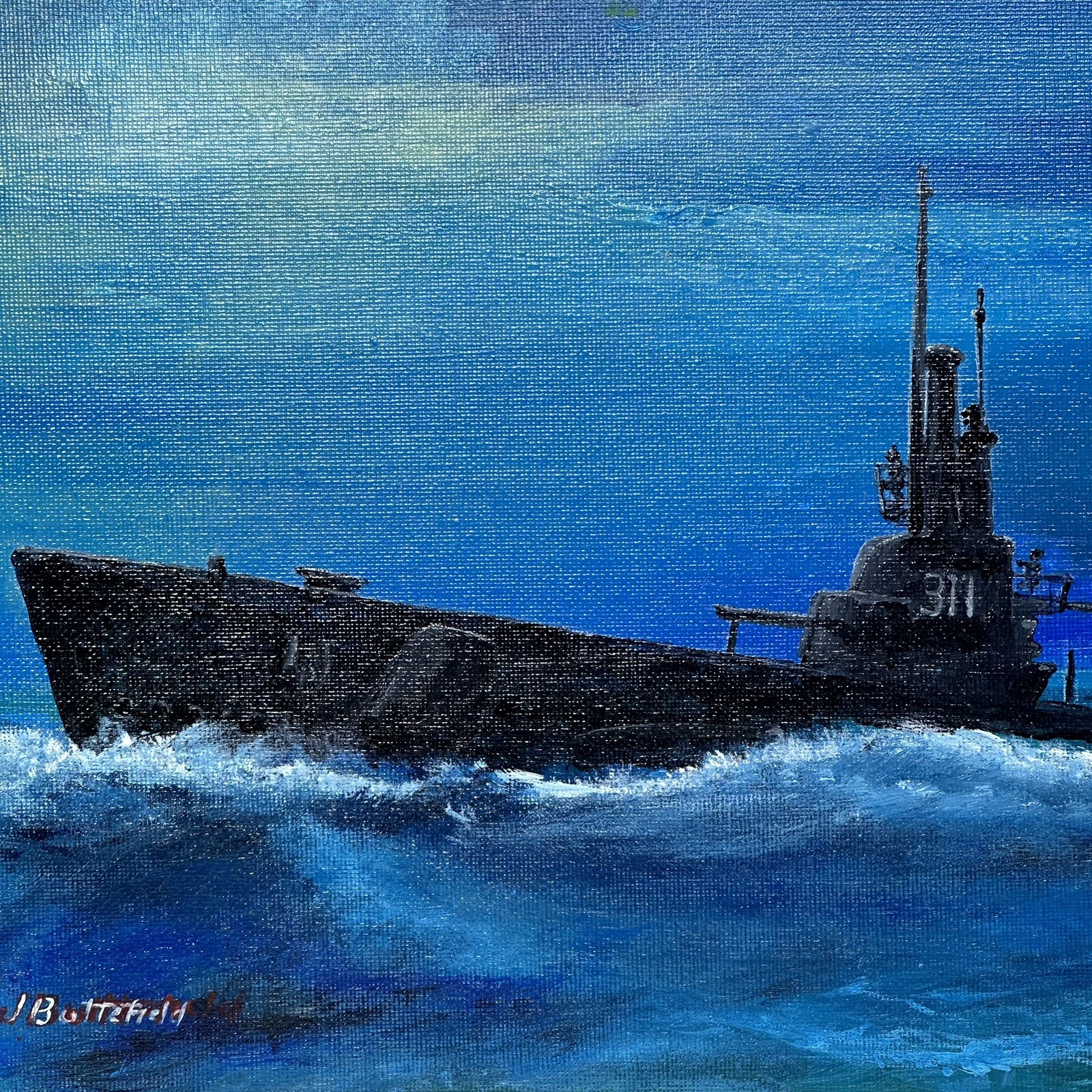 MOONLIGHT RUNNER United States Navy USS Balao WWII Submarine John K. Butterfield