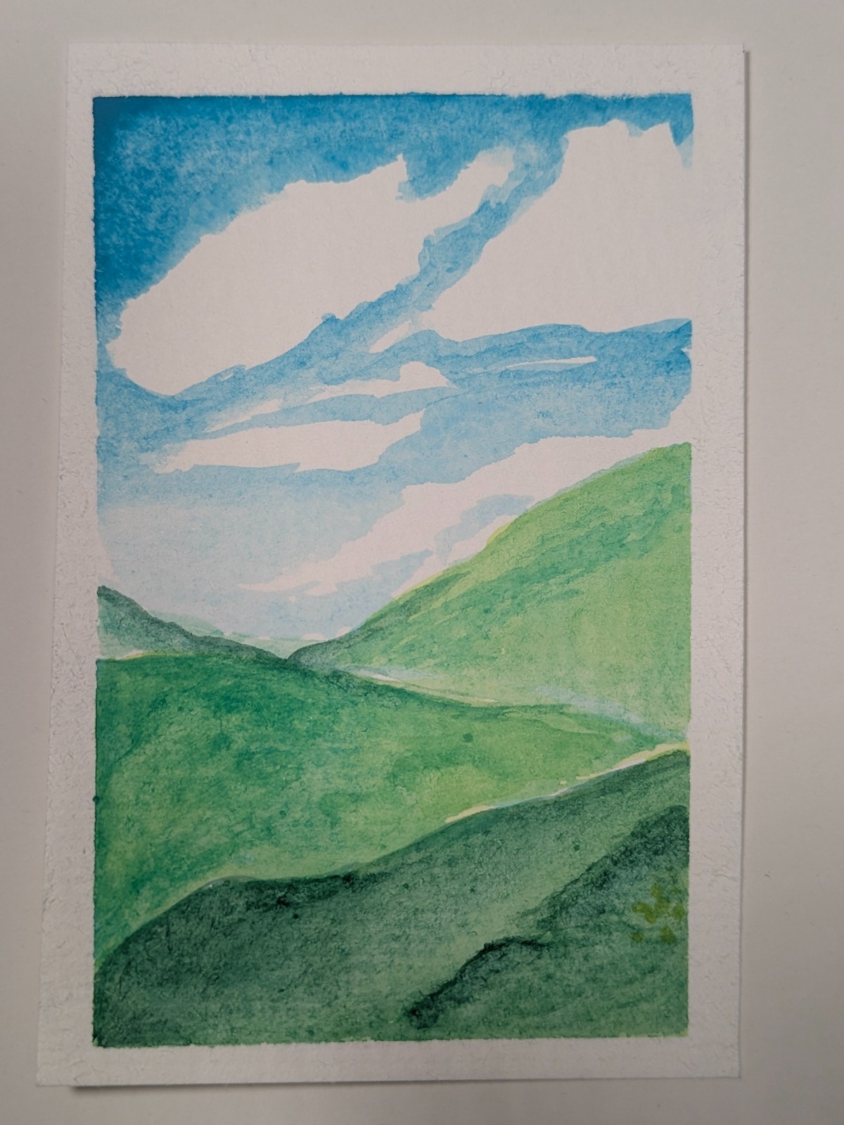 ACEO Art Card Original Watercolor Landscape Painting