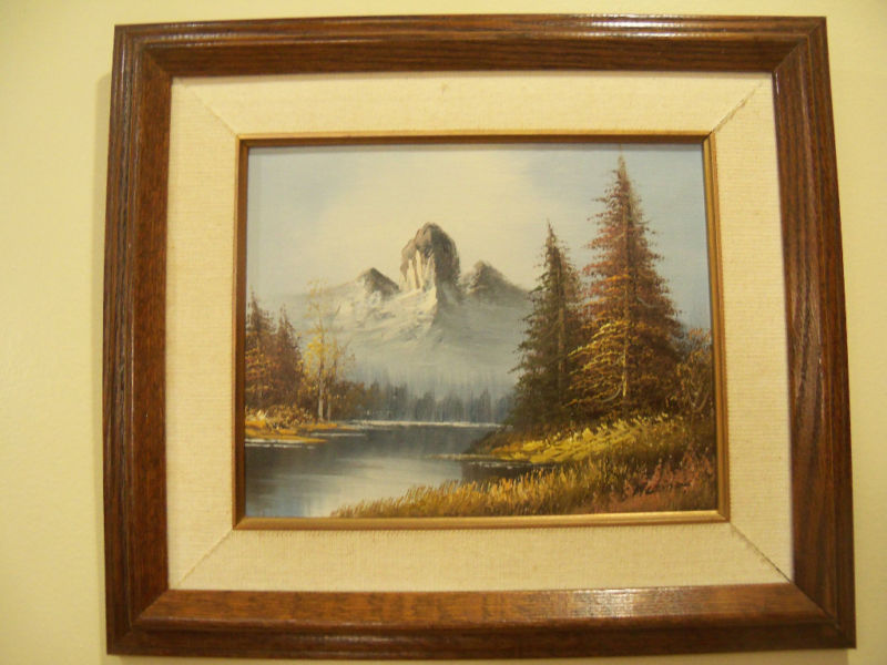 FINE EUROPEAN ART, GERMAN RIVER LANDSCAPE, OIL ……CANVAS /SIGNED BY MADISON