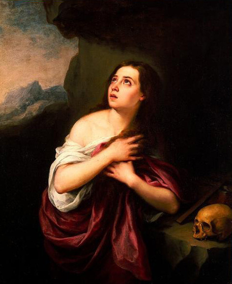 perfect oil painting handpainted on canvas «Penitent Magdalene «@N18154