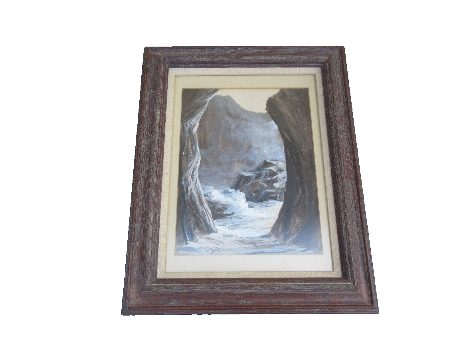 Watercolor 1974 Doug Oliver Original Painting «Sea Passage» Early Rare