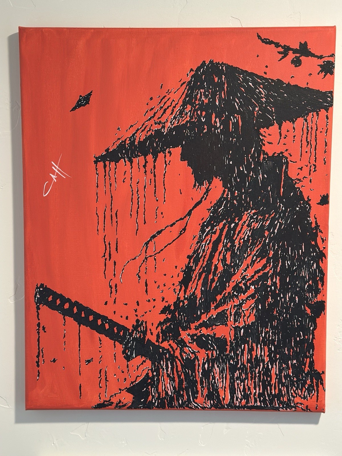 “The Ronan” Acrylic Painting on Canvas – Original Art Signed by CAHomer