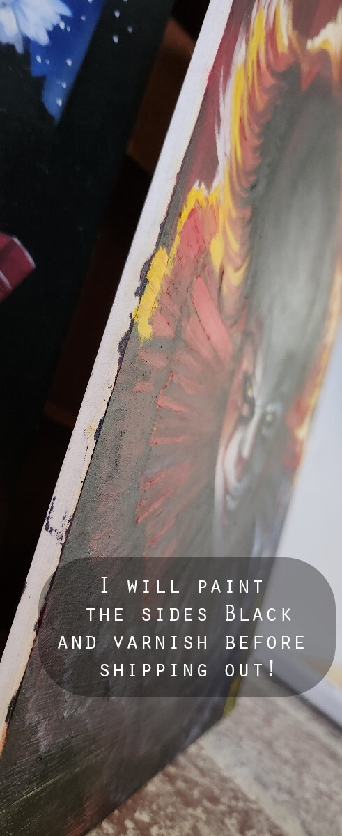 Original Oil Painting of IT PENNYWISE Fan Art Signed Dated by Roanyo