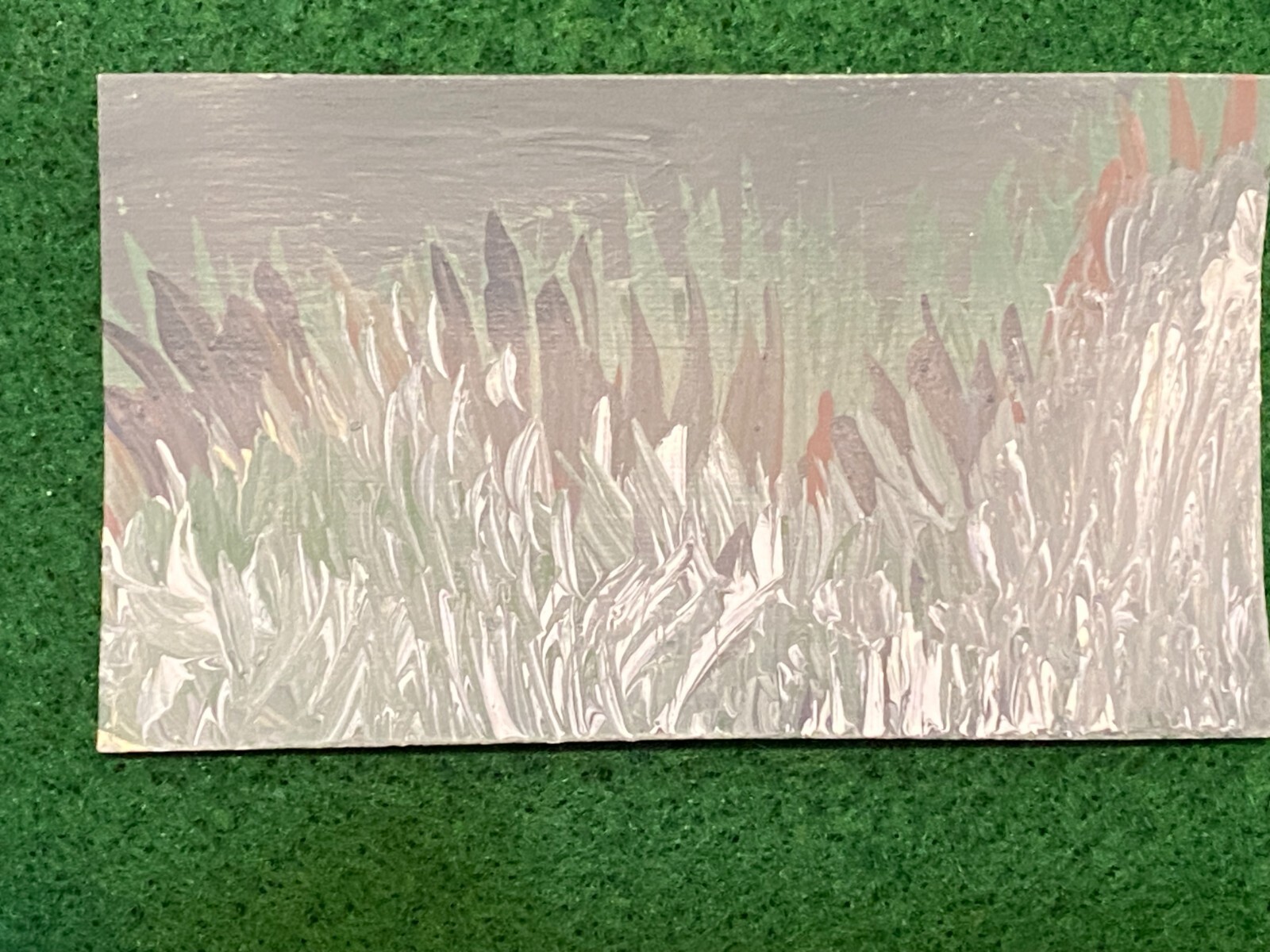 BCA Original Art Card 3.5×2 inches Abstract Latex Signed WGF 2024.0113 G