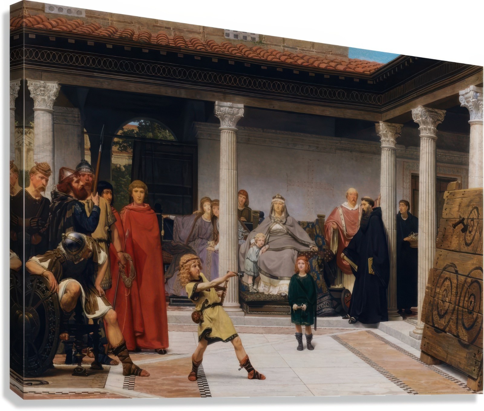 Education of the Children Painting by Sir Lawrence Alma-Tadema Reproduction
